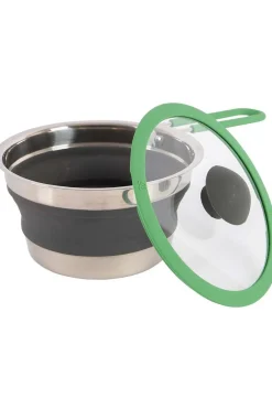 Hot Bo-Camp Kookgerei Steelpan Siliconen Opvouw. 1,3Lt No Colour