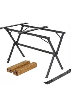 Best Bo-Camp Tafel Urban Outdoor Lamel Maryland 111X72cm dark brown