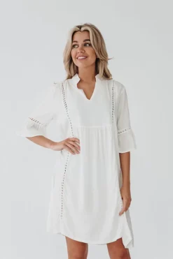 Fashion Bomain Jurk Capri White