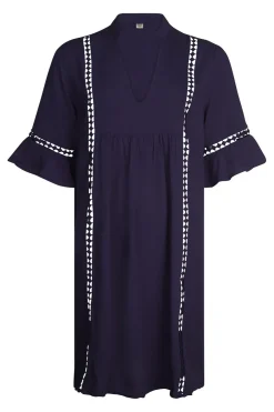 Hot Bomain Jurk Capri Navy