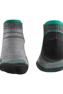 Discount Bridgedale Sokken Hike Merino Performance Ultralight T2 Low mid grey/mid green