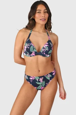 Clearance Brunotti Bikini Top Lisselot-Tropicana Club Tropicana Aqua Indigo Blue