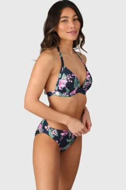 Clearance Brunotti Bikini Top Lisselot-Tropicana Club Tropicana Aqua Indigo Blue