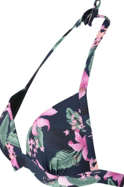 Clearance Brunotti Bikini Top Lisselot-Tropicana Club Tropicana Aqua Indigo Blue