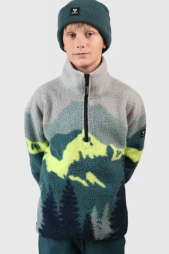 Outlet Brunotti Fleece Rodrigy-Mountain Boys Fleece Mountain Panel Fuel Green