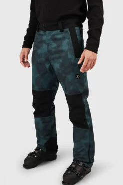 New Brunotti Skibroek Andros-Gradient  Snow Pants Gradient Grid Fuel Green