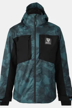 Outlet Brunotti Ski-Jas Reborn  Snow Jacket Gradient Grid Fuel Green