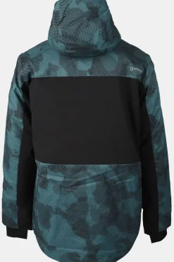 Outlet Brunotti Ski-Jas Reborn  Snow Jacket Gradient Grid Fuel Green