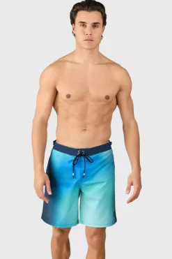 Sale Brunotti Zwemshort Dhion Spray Grid Allover Neon Blue