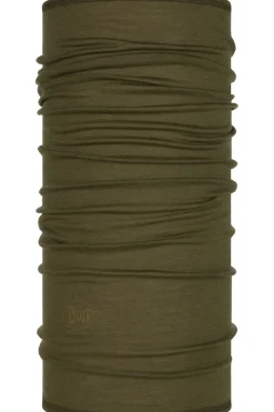 Clearance Buff Lightweight Merino Wool Solid Bark dark khaki