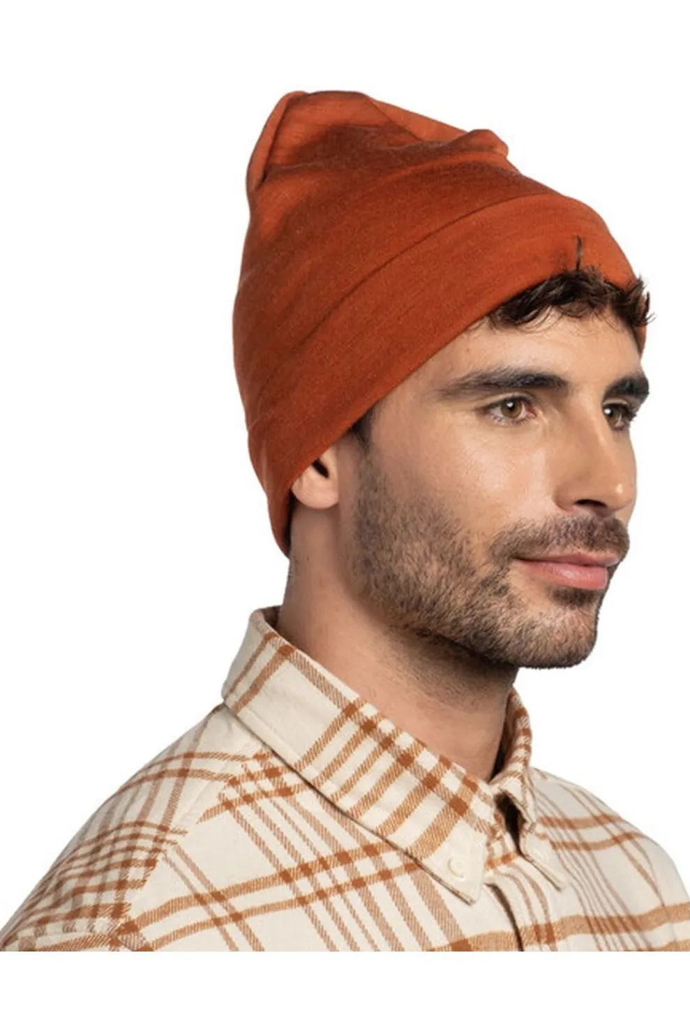 Hot Buff Muts Heavyweight Merino Hat Solid Cinnamon