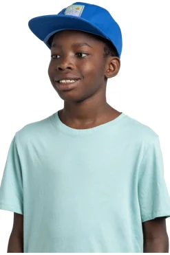 Pet Snapback Cap Solid Azure-Buff Hot