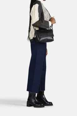 Outlet Burkely Handtas Natural Norah Satchel Bag Black