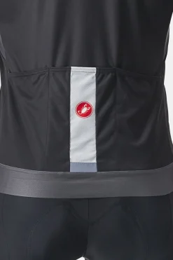 Fashion Castelli Entrata Vi Jersey Light Black/Dark Gray-Silver Gray