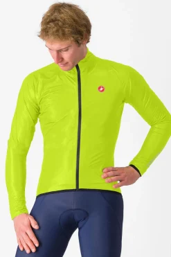 Sale Castelli Regenjas Squall Shell Jacket yellow