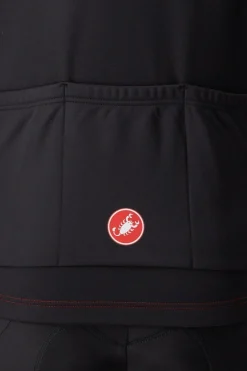 Outlet Castelli Softshell Jas Entrata Jacket Red/Black Light Black