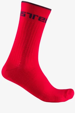 Clearance Castelli Sokken Distanza 20 Sock red