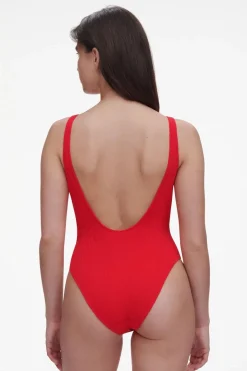 Best CHANTELLE Badpak Wirefree T-Shirt Swimsuit Cherry Red