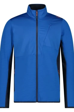 Fleece Man Ski Full Zip Striped Stretch Fleece-CMP Hot
