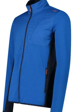 Fleece Man Ski Full Zip Striped Stretch Fleece-CMP Hot