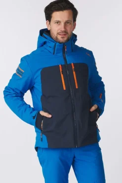 Hot CMP Ski-Jas Man Ski Jacket Softshell Zaffiro/Jaffa