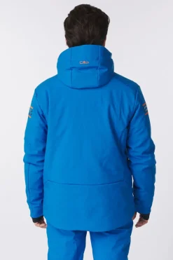 Hot CMP Ski-Jas Man Ski Jacket Softshell Zaffiro/Jaffa