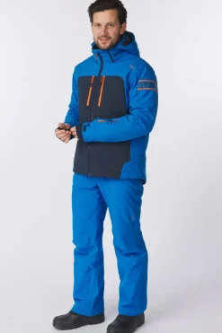Hot CMP Ski-Jas Man Ski Jacket Softshell Zaffiro/Jaffa