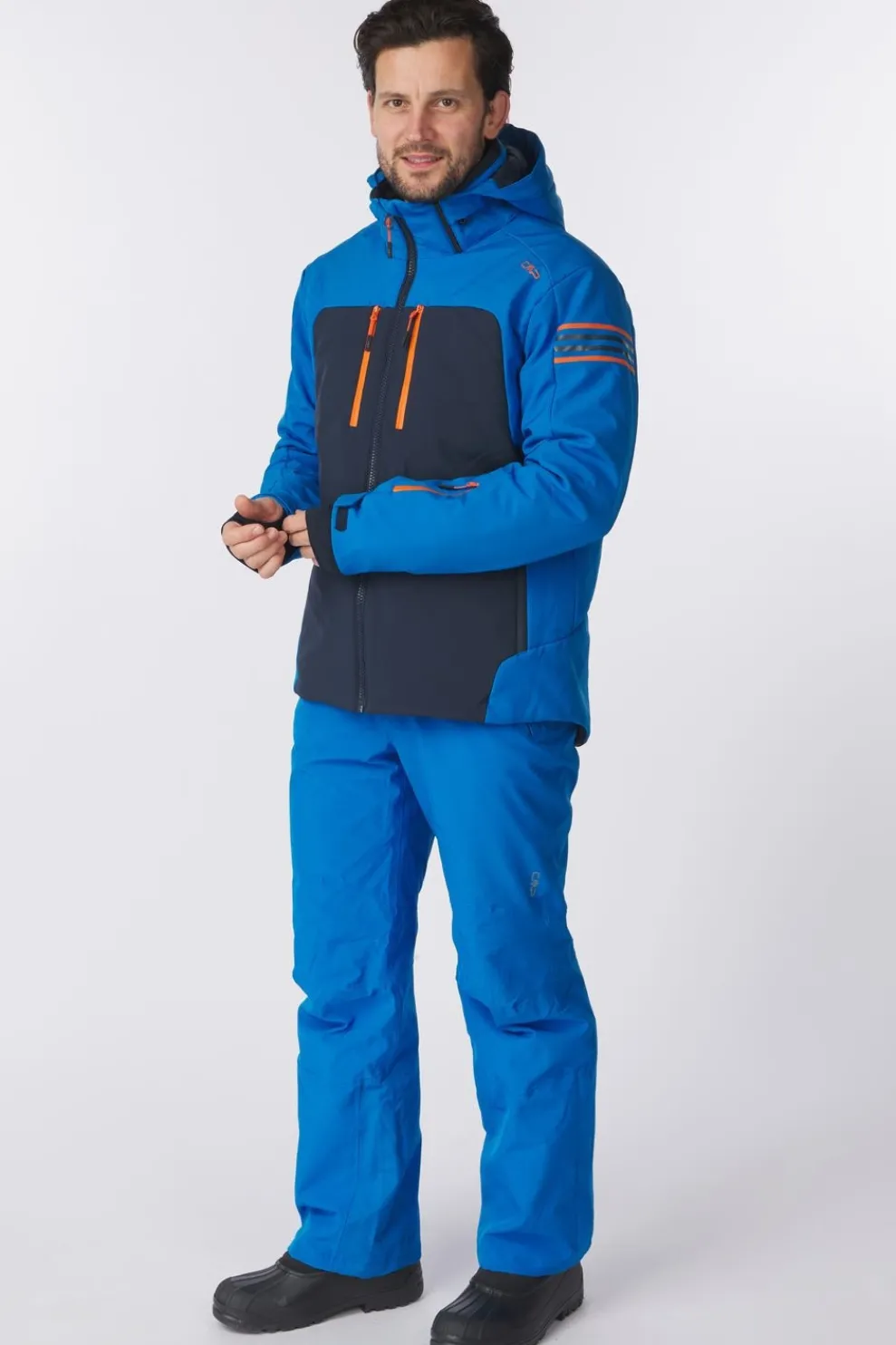 Hot CMP Ski-Jas Man Ski Jacket Softshell Zaffiro/Jaffa