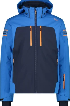 Hot CMP Ski-Jas Man Ski Jacket Softshell Zaffiro/Jaffa