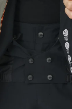 Fashion CMP Ski-Jas Man Ski Jacket Down Look Olive/Fanta Fluo