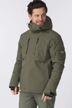 Best CMP Ski-Jas Man Ski Jacket Fix Hood Olive