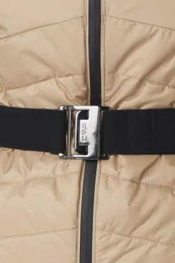 Ski-Jas Woman Ski Jacket With Belt And Fur-CMP Fashion