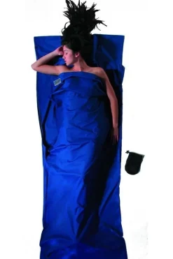 Online Cocoon Lakenzak Travelsheet 100% Cotton Navy Blue