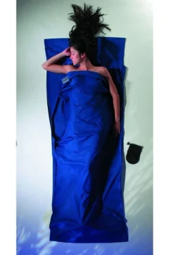 Online Cocoon Lakenzak Travelsheet 100% Cotton Navy Blue
