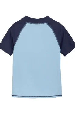 Best Color Kids Lycra T-Shirt W. Print Cerulean