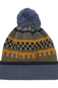 Clearance Color Kids Muts Beanie W. Pattern Vintage Indigo