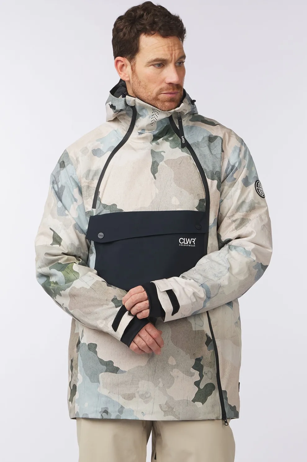 Fashion Colourwear Ski-Jas M Foil Anorak Water Camo