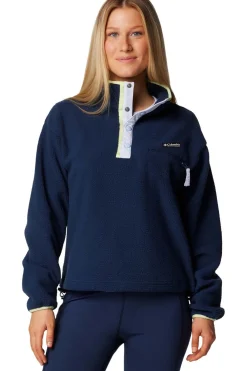 New Columbia Fleece Helvetia™ II Cropped Half Snap Collegiate Navy