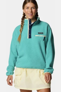 Sale Columbia Fleece Helvetia™ II Cropped Half Snap Petrol