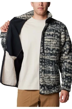 Discount Columbia Fleece Winter Pass™ Printed II Dark Stone Stip