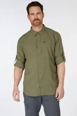 Hot Columbia Hemd Silver Ridge™ Utility Lite Long Sleeve Stone Green