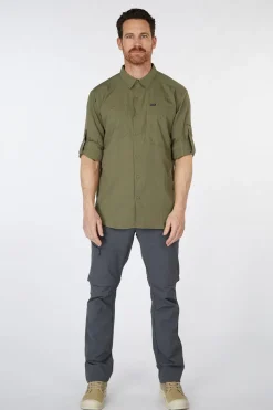 Hot Columbia Hemd Silver Ridge™ Utility Lite Long Sleeve Stone Green