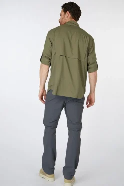 Hot Columbia Hemd Silver Ridge™ Utility Lite Long Sleeve Stone Green