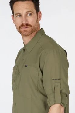 Hot Columbia Hemd Silver Ridge™ Utility Lite Long Sleeve Stone Green