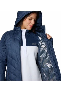 Hot Columbia Jas Heavenly Long Hdd Jacket Navy Blue/Dark Blue