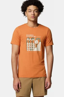 Online Columbia Men'S Sun Trek™ Short Sleeve Graphic Tee Light Red/Beige