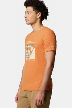 Online Columbia Men'S Sun Trek™ Short Sleeve Graphic Tee Light Red/Beige