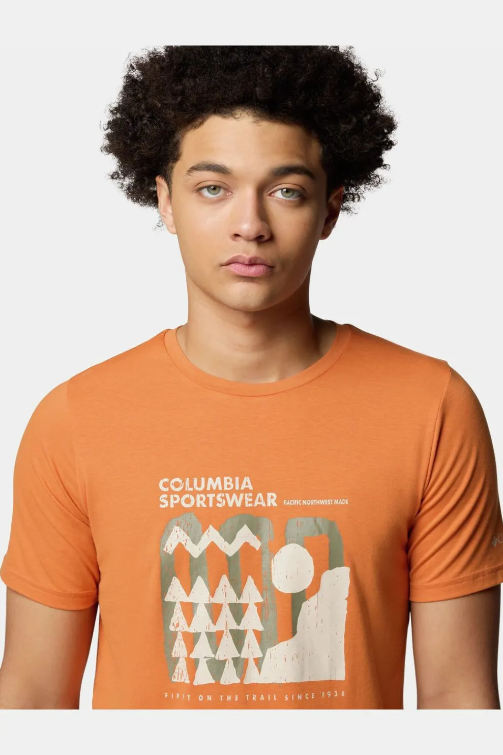 Online Columbia Men'S Sun Trek™ Short Sleeve Graphic Tee Light Red/Beige