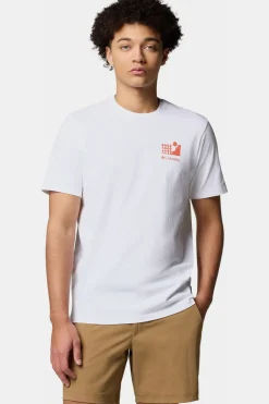 Online Columbia T-Shirt Explorers Canyon™ Back Ss Tee white/red