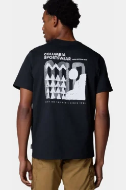 Hot Columbia T-Shirt Explorers Canyon™ Back Ss Tee black/dark grey